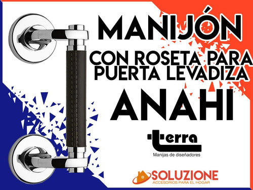 Manijón with Rosette for Anahi 131mm Swing Gate Terra 1