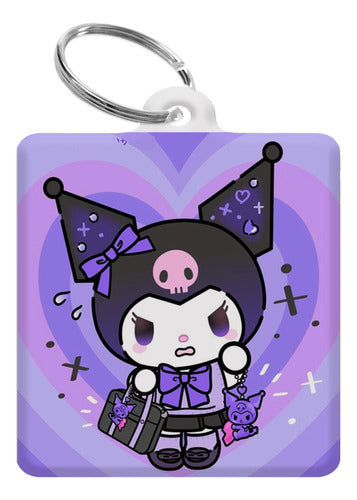 Sublismall Kuromi And Cinamoroll Keychains Children's Day | Wholesale X100 6