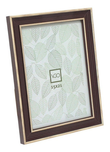 VGO Wood-Look Photo Frame for Tabletop or Wall Display 15x21cm 1