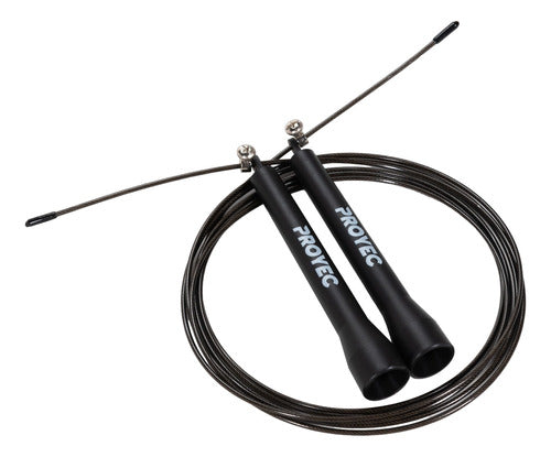 Adjustable Steel Cable Jump Rope with PVC Handle and Swivel Head 3