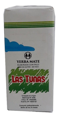Pack of 10 Las Tunas Yerba Mate Sin Tacc 1kg 2