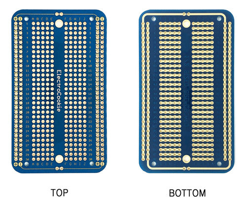 Electrocookie Tabla De Pan Soldable Pcb Para Proyectos Elect 2