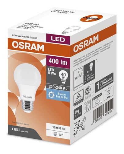 Pack of 20 Osram 5W LED Bulbs (Equivalent to 40W) - Daylight 1