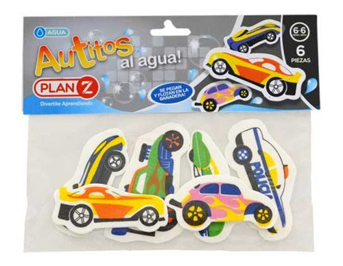 PlanZ Autitos Autos Al Agua Para Jugar En La Bañera 6 Piezas 0