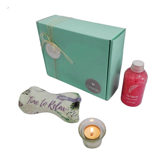 Zen Spa Roses Aroma Gift Box Relaxation Set N63 Happy Day - Aroma Caja Regalo Zen Spa Rosas Set Relax Kit N63 Feliz Día