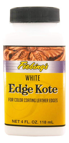 Fiebings Edge Kote Leather Paint 118ml White 0