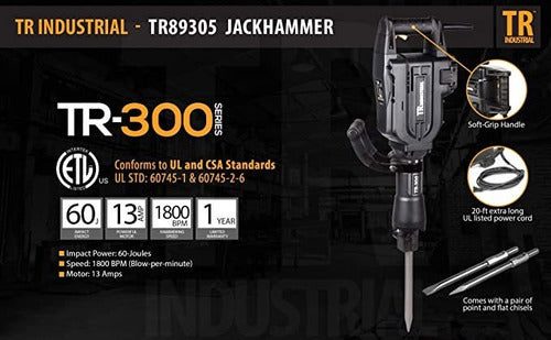 TR Industrial Tr 60 Joules Electric Hammer with Connector 1