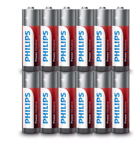 Philips AA Alkaline Batteries (12 Units) 6 Blister 0