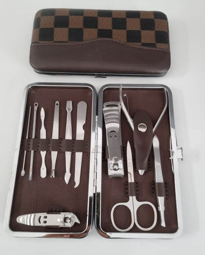 Kit De Manicura Con Estuche Pedicura Corta Uñas Tijera Lima 2