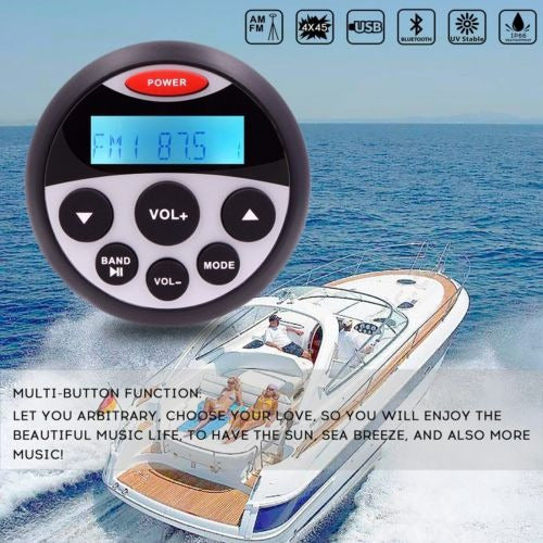 Marino Waterproof Boat Audio Stereo FM Radio Bluetooth 2