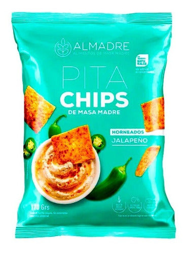 Almadre Pita Chips De Masa Madre - Jalapeño & Cebolla 0