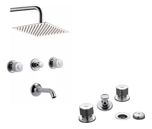 FV Arizona Shower and Bidet Set 295 and 103/B1P + Spa Shower Head 0