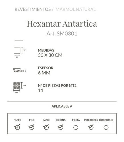 Misiones Malla Hexamar Antartica 2 (Sin Metal) 30x30 2