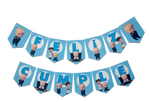 Banderín Jefe En Pañales Cumpleaños Decoración 0