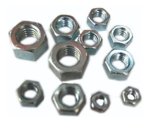 Galvanized Hex Nut USS Iron 3/8-16 X 300 Units 0