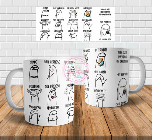 Imprimi Kits Plantilla Flork Tazas Guapo Cancion Meme Sublimar #t226 1