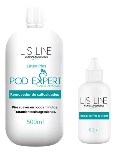 Lis Line Cosmetics Pod Expert Callus Remover 500ml & Cuticle Remover 60ml 0