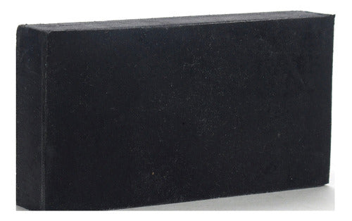 Rucar Taco De Goma Negro Grande Para Lijar 10cmx17cm 0