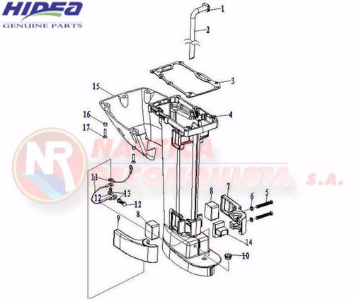 Hidea Kit De Juntas 8HP Y 9.8HP Tapa De Cilindro Y Otras 1