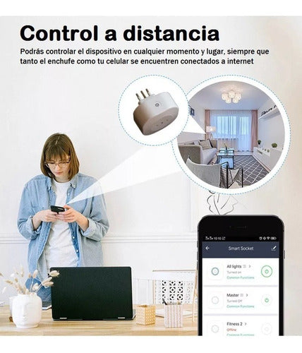 Barrilcomuy Enchufe 3 En Linea Smart Inteligente Wifi Con Timer 2