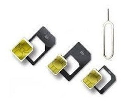 DB Adaptador Nano Micro Chip Sim Celular X3 + Clip iPhone Y Más 2