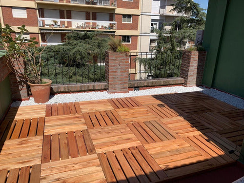 Wooden Tiles for Patios, Terraces, and Balconies 60x60cm 7