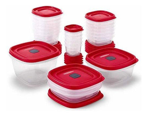 Rubbermaid Contenedores De Almacenamiento De Alimentos Con Tapa Kit X21 2