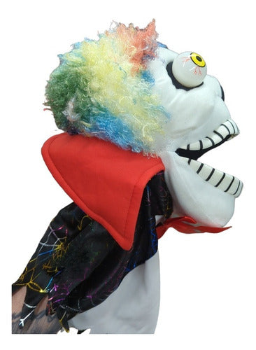 Colores Titere Payaso Calavera Sonido Luz Video Peluche Halloween 0