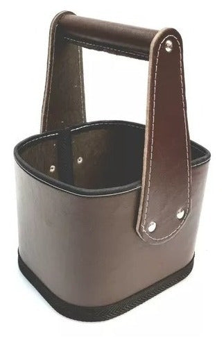 Premium Eco Leather Mate Set Carrier Basket 22
