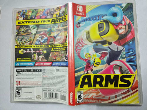 Caja Vacía De Juego Nintendo Switch Arms 2