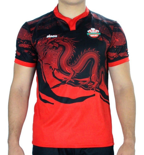 Imago Camiseta De Rugby Adultos Tela Premium Gales 2023 0