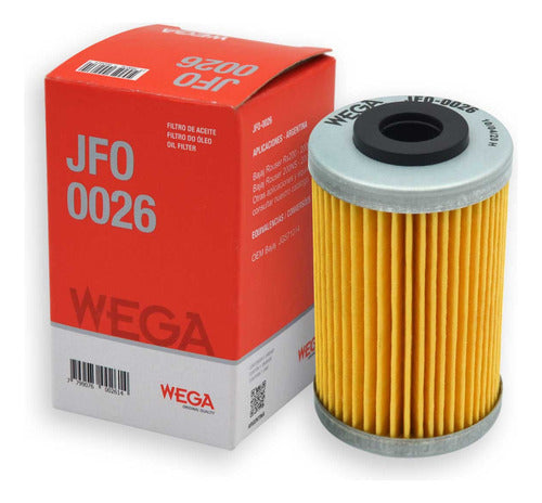 Filtro De Aceite, Wega, Bajaj Rouser Rs200 - 200cc 0