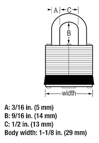 Candado Master Lock 7d Para Exteriores Con Llave, 1 Paquete 4