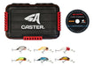 Fishing Combo Caster Box + 6 Waterdog Crawfish Lures 0