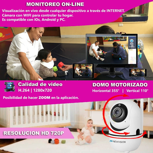 Baby Call Wifi Camara Monitor Newvision Bebe Nocturno C 3