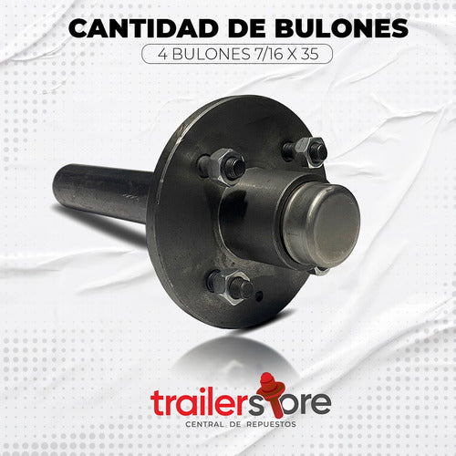 Punta De Eje Para Trailers - Acoplados (Centro Fiat) 300 Kg 3