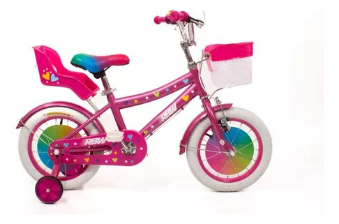 Rainbow Kids Bicycle Rodado 14 With Training Wheels 7