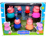 Peppa Pig Set 6 Muñecos Familia Y Abuelos Articulados C/caja 0