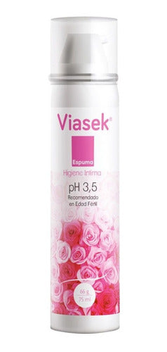 Viasek Espuma De Higiene Íntima Ph 3,5 Para Edad Fértil 75ml 0