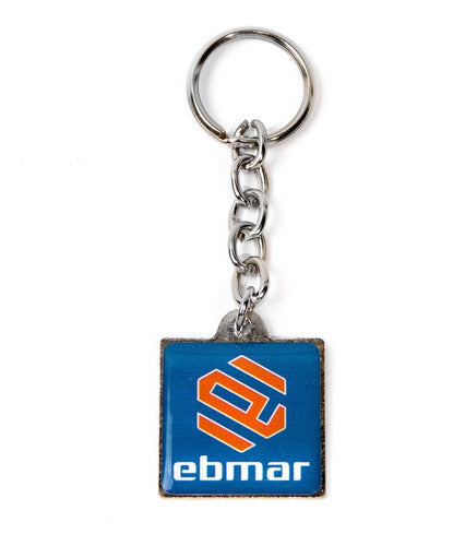 LLAVECORP SOLOBOTONES Metal Keychain with Dome - Personalized for Companies and Events - Pack of 20 0