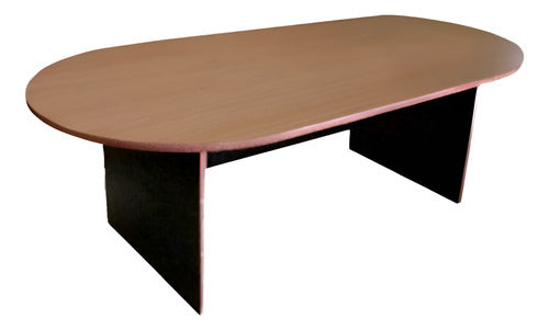 Maldonado Office Conference Table 1.80x0.90 Color and Shape of Choice (Boat - Oval or Rectangular), 18 mm Thickness 0