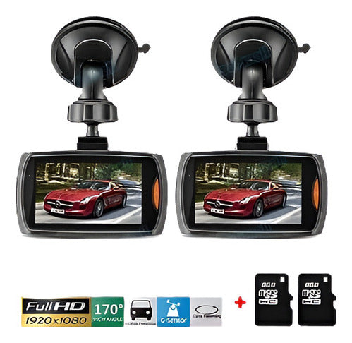 Camara De Video Grabadora  2.4  Lcd  Para Auto, Con Visión N 1