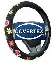 Cubre Volante Con Bordados Mujer Flores 38cm Covertex 4