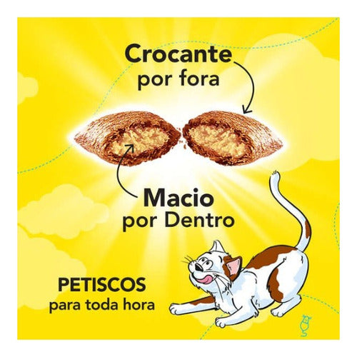 Petisco Gatos Dreamies Carne,frango,queijo,salmao 40g Cada 5