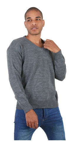 Men's V-Neck Sweater High-Quality Yarn 9