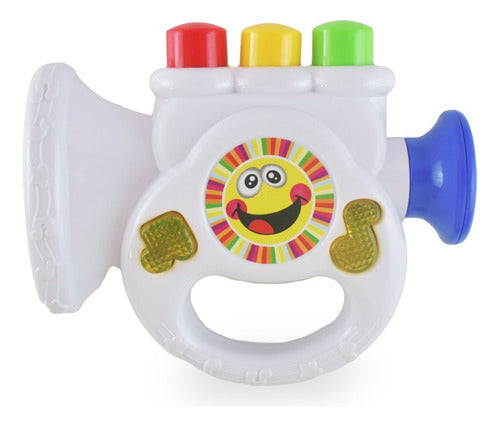 Mini Trompeta Musical Ok Baby Con Luces Y Sonidos +6m 0