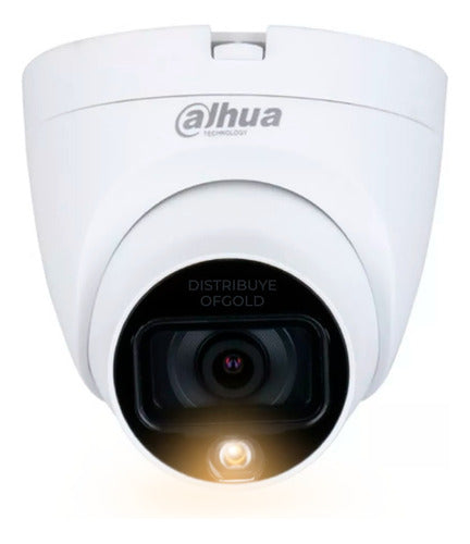 Dahua 2MP 3.6m Starlight Full Color Dome Camera with IR Night+Light 0