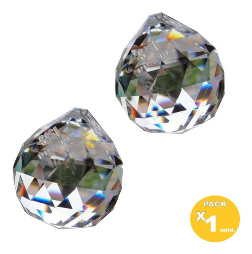 Faceted Crystal Sphere Ball for Chandeliers 40mm 0