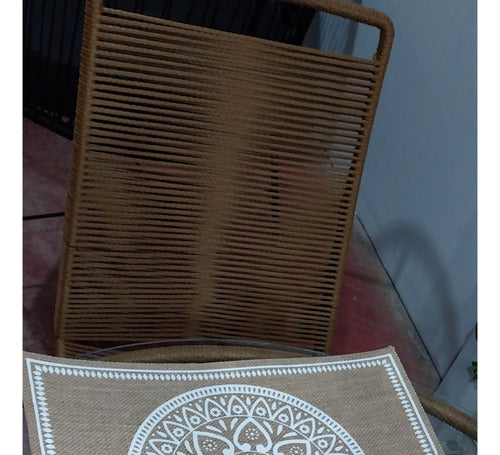 House Acapulco Jute Mandala Placemats Set of 4 1