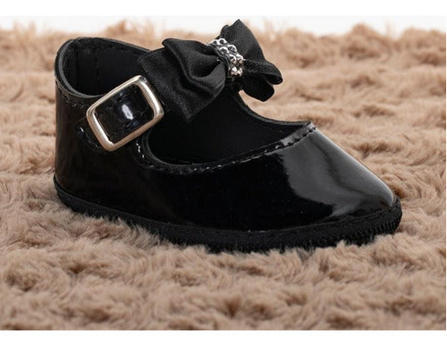Guillermina Baby Baptism Black Shoe Size 14 to 18 0